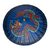 Saa paper parasol, 'Blue Dragon' - Handcrafted Blue Saa Paper Parasol with Dragon Art (image 2b) thumbail
