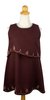 Cotton blouse, 'Layers in Brown' - Embroidered Cotton Sleeveless Blouse (image 2a) thumbail