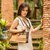 Leather accented cotton shoulder bag, 'Naga Tribal Brown' - Leather Accent Tribal Cotton Shoulder Bag (image 2b) thumbail