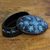 Lacquered wood box, 'Blue Bouquet' - Thai Blue and Black Lacquered Wood Box (image 2b) thumbail