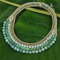 Amazonite choker,