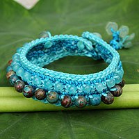 Amazonite wristband bracelet,