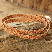 Leather wrap bracelet,