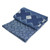 Cotton batik bedspread, 'Hmong Art' (twin) - Blue Cotton Batik Hill Tribe Bedspread (twin) (image 2b) thumbail