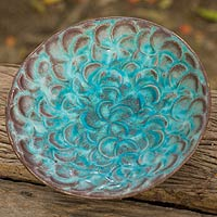 Ceramic bowl Blossoming In Blue Thailand