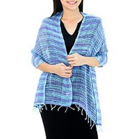 Woven cotton shawl Spring Breeze Thailand