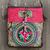Leather accented shoulder bag, 'Mandarin Hmong in Red' - Leather Trimmed Red Floral Embroidered Shoulder Bag thumbail