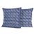 Cotton batik cushion covers, 'Double Spiral' (pair) - Fair Trade Blue and White Batik Cushion Covers (pair) (image 2a) thumbail