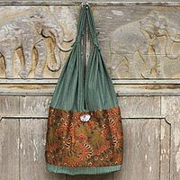 Cotton shoulder bag,