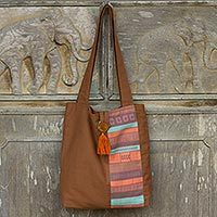Cotton shoulder bag,