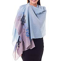 Cotton batik shawl Summer Evening Thailand