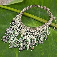 Multi-gemstone choker necklace,