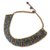 Unakite and amethyst beaded necklace, 'Ethnic Parallels' - Crocheted Choker Necklace with Unakite, Amethyst and Quartz (image 2b) thumbail