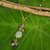 Gold vermeil multi-gemstone pendant necklace, 'Sweet Treasure' - Thai Handcrafted Gold Vermeil and Gemstone Necklace thumbail