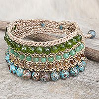 Beaded wristband bracelet,