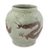 Celadon ceramic vase, 'Dragon Rising' - Dragon Theme Green Celadon Ceramic Vase (image 2a) thumbail