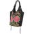 Leather accent embroidered shoulder bag, 'Mandarin Peonies' - Flowers Birds on Leather Accent Embroidered Shoulder Bag (image 2d) thumbail