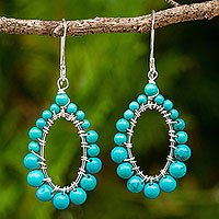 Calcite dangle earrings,