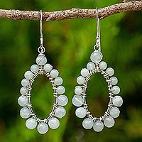 Amazonite dangle earrings,