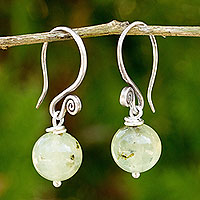 Featured review for Prehnite dangle earrings, Mystical Me