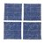 Cotton batik coasters, 'Hmong Indigo Stars' (set of 4) - Indigo Blue Coasters Artisan Crafted Cotton Batik (Set of 4) (image 2a) thumbail