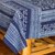 Cotton batik tablecloth, 'Hmong Lace' - Indigo Blue Tablecloth Artisan Crafted Cotton Batik thumbail