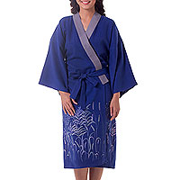 Cotton robe Blue Meadow Thailand