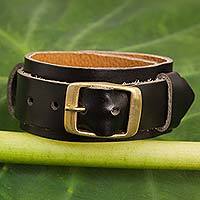Leather wristband bracelet,