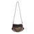 Leather accent shoulder bag, 'Espresso Mandarin Garden' - Embroidered Leather Accent Multicolor Handbag (image 2c) thumbail