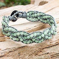 Amazonite braided bracelet,