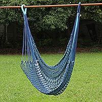 Cotton rope hammock swing,