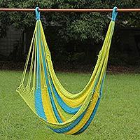 Cotton rope hammock swing,
