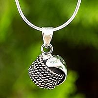Sterling silver pendant necklace,
