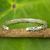 Silver cuff bracelet, 'Karen Classic' - Artisan Crafted Silver Cuff Bracelet with Geometric Motif (image 2b) thumbail