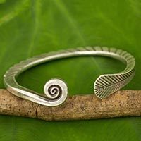 Silver cuff bracelet,