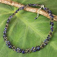 Multi-gemstone choker necklace,