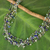 Multi gemstone beaded necklace, 'Torrents of Hope' - Blue and Green Multi Gemstone Necklace Crafted by Hand thumbail