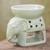 Ceramic oil warmer, 'Sunshine Elephant' - Thailand Ceramic Clay Green Elephant Oil Warmer Hand Crafted thumbail