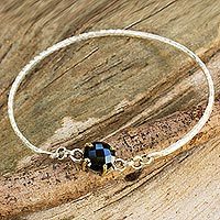 Onyx bangle bracelet,