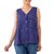 Cotton sleeveless blouse, 'Polka Dot Night' - Artisan Crafted 100% Cotton Sleeveless Blouse in Blue (image 2a) thumbail