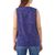 Cotton sleeveless blouse, 'Polka Dot Night' - Artisan Crafted 100% Cotton Sleeveless Blouse in Blue (image 2c) thumbail