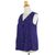 Cotton sleeveless blouse, 'Polka Dot Night' - Artisan Crafted 100% Cotton Sleeveless Blouse in Blue (image 2e) thumbail
