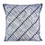 Cotton cushion cover, 'Blue Bamboo Lattice' - 24x24 Inch Blue Cotton Batik Cushion Cover from Thailand (image 2a) thumbail