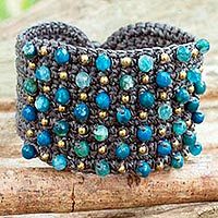 Agate wristband bracelet,