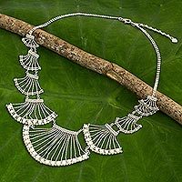 Cultured pearl statement necklace,