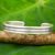 Silver cuff bracelet, 'Classical Karen' - Hand Crafted Silver Cuff Bracelet from Thailand thumbail