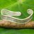 Silver cuff bracelet, 'Karen Groove' - Artisan Crafted Silver Cuff Bracelet from Thailand thumbail