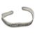 Silver cuff bracelet, 'Karen Groove' - Artisan Crafted Silver Cuff Bracelet from Thailand (image 2a) thumbail