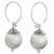 Silver dangle earrings, 'Budding Jasmine' - Hand Crafted Silver Dangle Earrings from Thailand (image 2a) thumbail