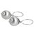 Silver dangle earrings, 'Budding Jasmine' - Hand Crafted Silver Dangle Earrings from Thailand (image 2b) thumbail